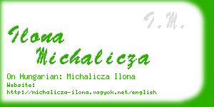 ilona michalicza business card